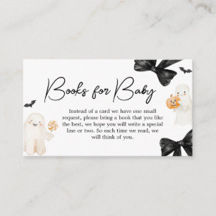 Ghost Little Boo Halloween Baby Books for Baby Enclosure Card