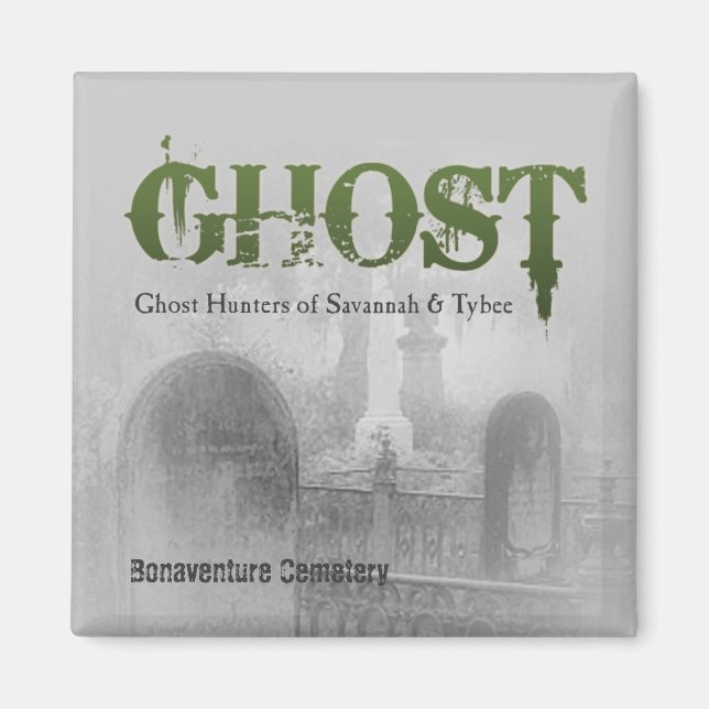 GHOST Logo Square Magnet (Front)