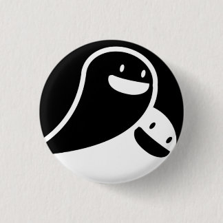 ghost love 3 cm round badge