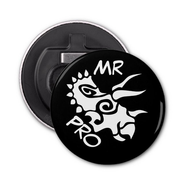 Ghost Mister Pro Triceratops Skilled Ancient  Bottle Opener (Front)