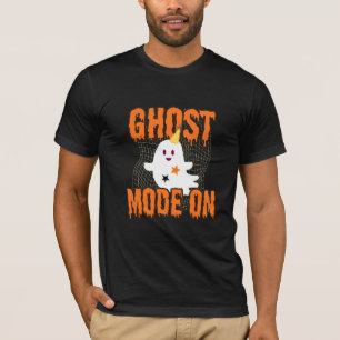 Ghost Mode On Cute Halloween Ghost T-Shirt