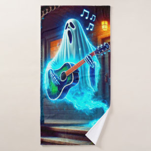 Ghost Musician Bath Towel
