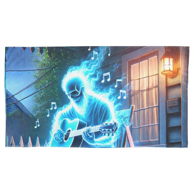 Ghost Musician Pillowcase (Front)