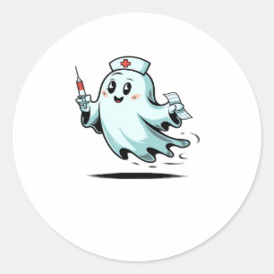 ghost nurse Classic T-Shirt_2 Classic Round Sticker