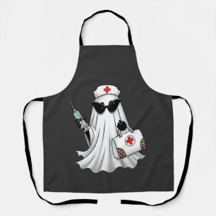 Ghost Nurse Halloween Apron