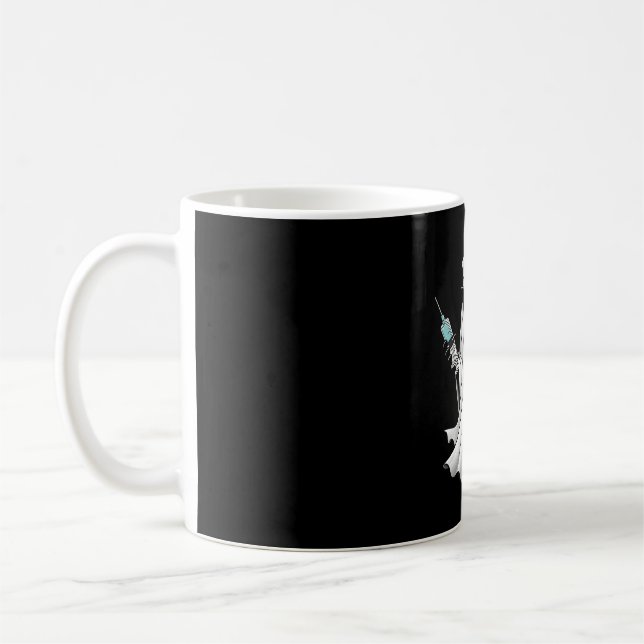 Ghost Nurse Halloween Coffee Mug (Left)