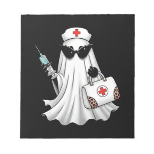 Ghost Nurse Halloween Notepad