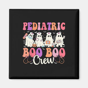 Ghost Nurse Halloween Paediatrics Nurse Boo Boo Cr Magnet