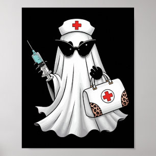 Ghost Nurse Halloween Poster