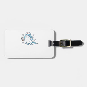 Ghost Nurse Spookily Caring and Whimsically Haunt Luggage Tag