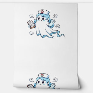 Ghost Nurse Spookily Caring and Whimsically Haunt Wallpaper