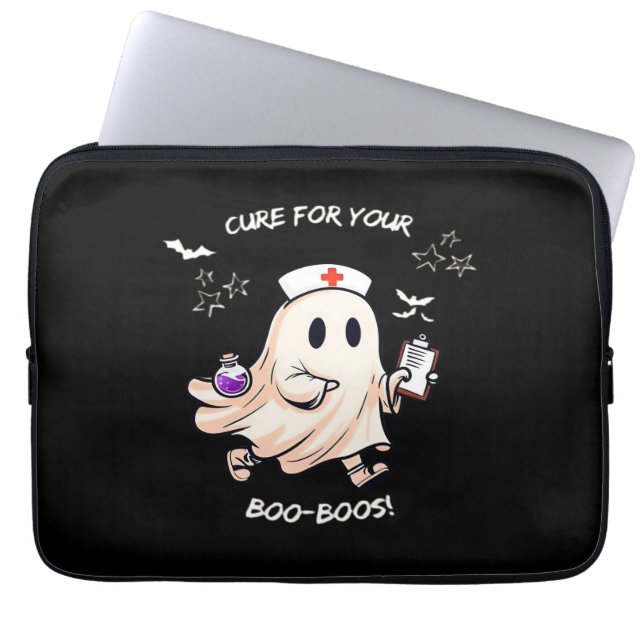 Ghost Nurse with Magical Potion – Cure for Your Bo Laptop Sleeve (Front)