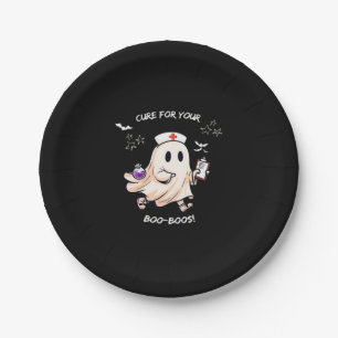 Ghost Nurse with Magical Potion – Cure for Your Bo Paper Plate
