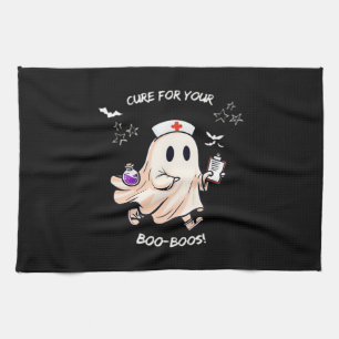 Ghost Nurse with Magical Potion � Cure for Your Bo Tea Towel
