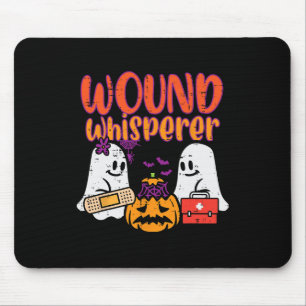 Ghost Nurse Wound Whisperer Halloween Nurse Fall S Mouse Pad