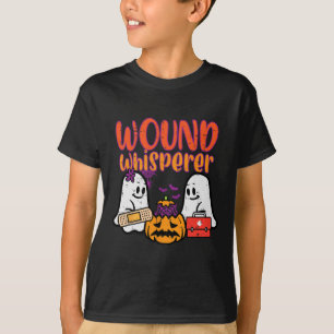 Ghost Nurse Wound Whisperer Halloween Nurse Fall S T-Shirt