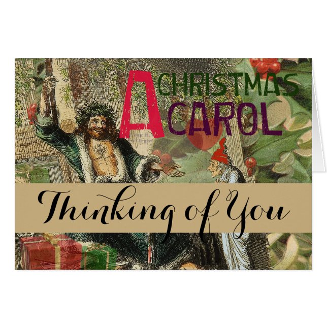 Ghost of Christmas Present Illustration Scrooge (Front Horizontal)