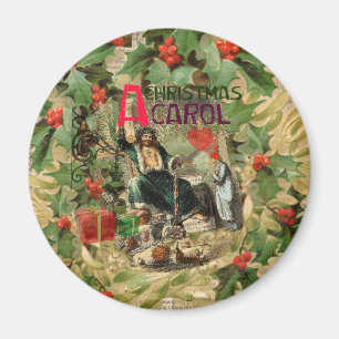 Ghost of Christmas Present Illustration Scrooge Magnet