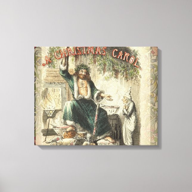 Ghost of Christmas Present Scrooge  Canvas Print (Front)