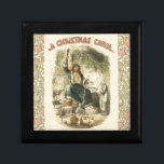 Ghost of Christmas Present Scrooge  Gift Box<br><div class="desc">Christmas Dickens - A vintage illustration from Dickens' A Christmas Carol showing the Ghost of Christmas Present and Ebenezer Scrooge.</div>