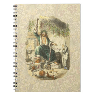 Ghost of Christmas Present Scrooge Spiral Notebook