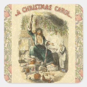 Ghost of Christmas Present Scrooge  Square Sticker
