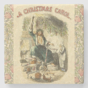 Ghost of Christmas Present Scrooge Stone Coaster