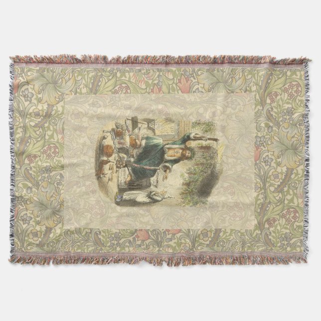 Ghost of Christmas Present Scrooge  Throw Blanket (Front)