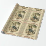 Ghost of Christmas Present Scrooge  Wrapping Paper<br><div class="desc">Christmas Dickens - A vintage illustration from Dickens' A Christmas Carol showing the Ghost of Christmas Present and Ebenezer Scrooge.</div>