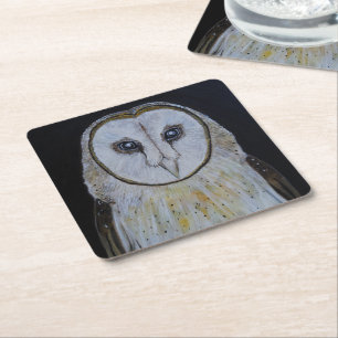 Ghost of the Night Painting by Alfred Fox Square Paper Coaster