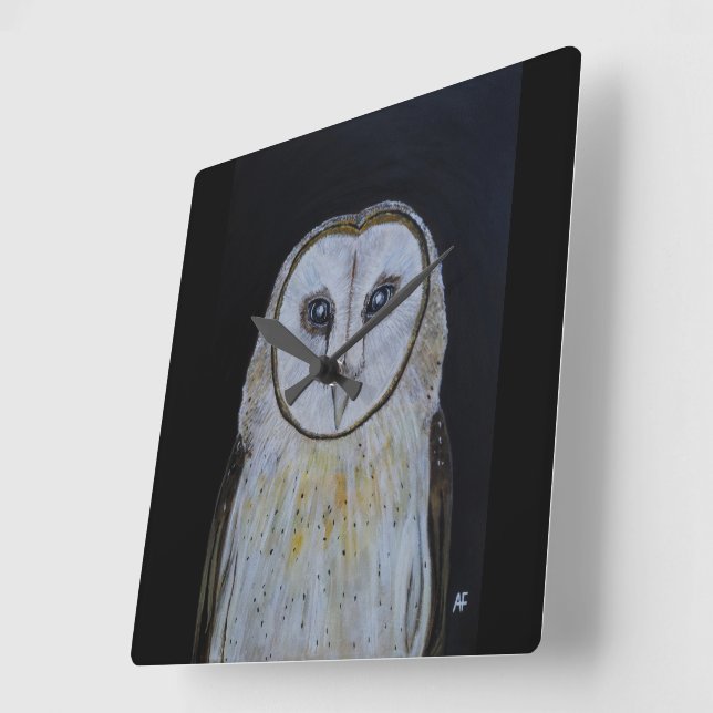 Ghost of the Night Painting by Alfred Fox Square Wall Clock (Angle)