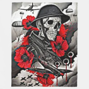 GHOST of WWII Fleece Blanket