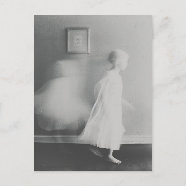 Ghost on Film Vintage Photography Postcard (Front)