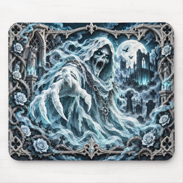 Ghost, Paper Cut Monster Mouse Pad (Front)