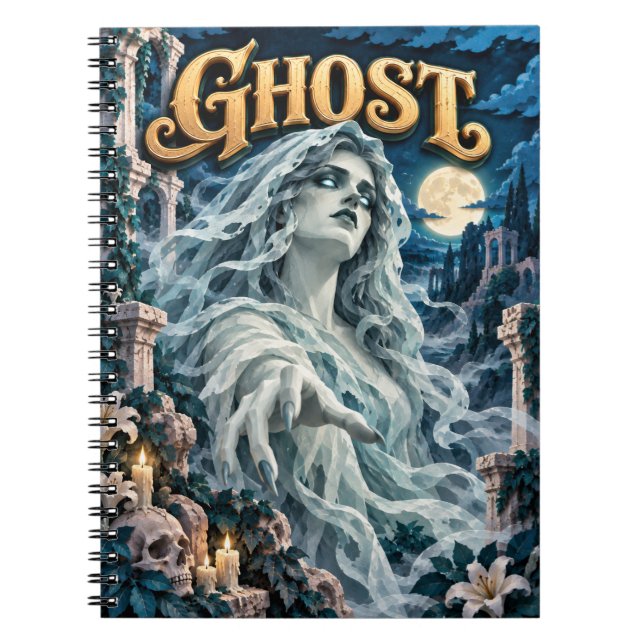 Ghost, Paper Cut Monster Notebook (Front)