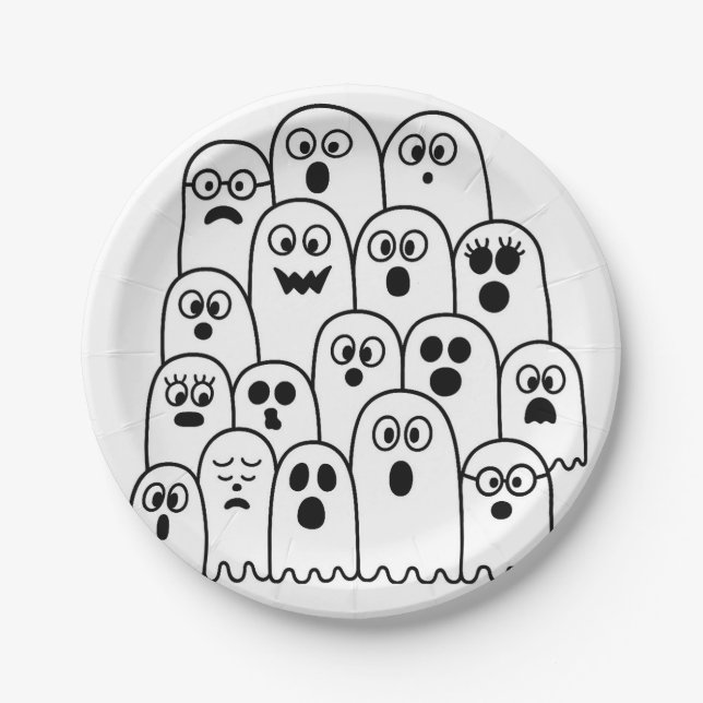 Ghost  paper plate (Front)