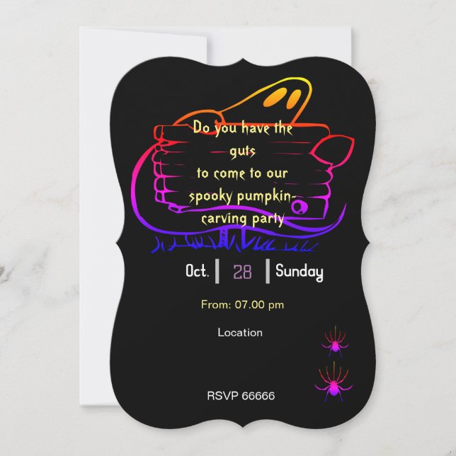 Ghost Party  Invitation (Front)