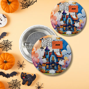  Ghost Party Kids Halloween  3 Cm Round Badge