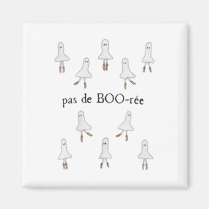 Ghost Pas De Boo-rée Llet Dancer Spooky Halloween Magnet