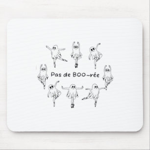 Ghost Pas De Boo-rée Llet Dancer Spooky Halloween  Mouse Pad
