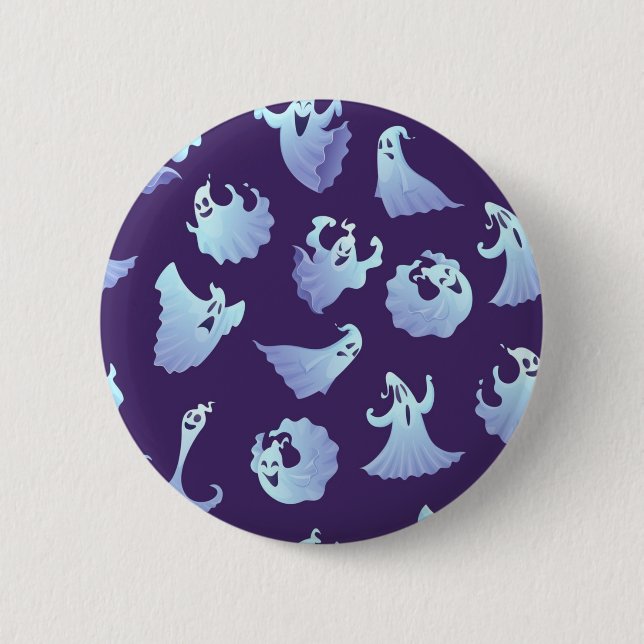 Ghost pattern 6 cm round badge (Front)