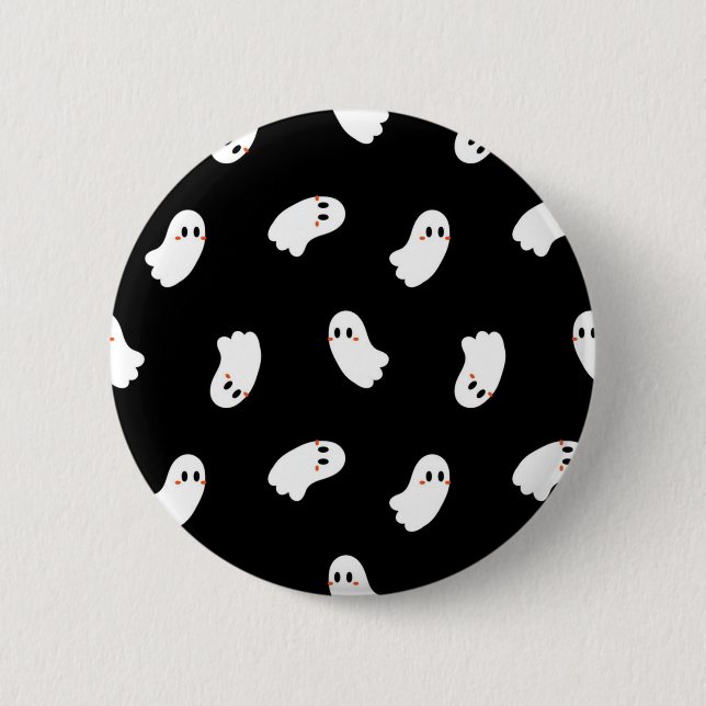 Ghost pattern 6 cm round badge (Front)