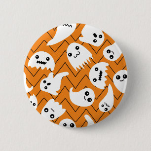 Ghost pattern 6 cm round badge