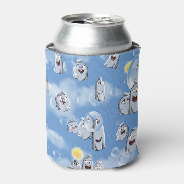Ghost Pattern Can Cooler (Can Front)