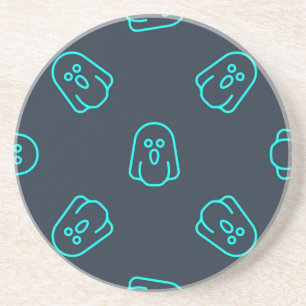 Ghost pattern coaster