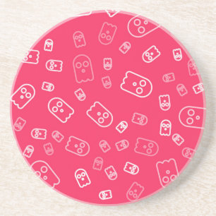 Ghost pattern coaster