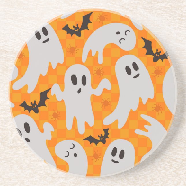Ghost pattern coaster (Front)