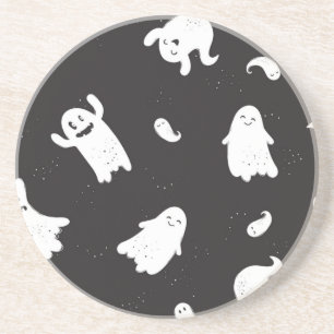 Ghost pattern coaster