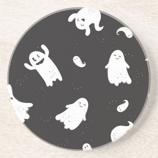 Ghost pattern coaster (Front)