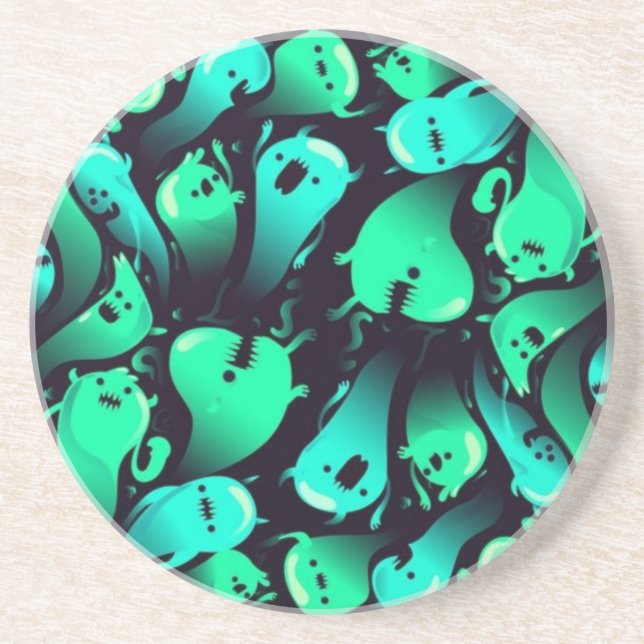 Ghost pattern coaster (Front)